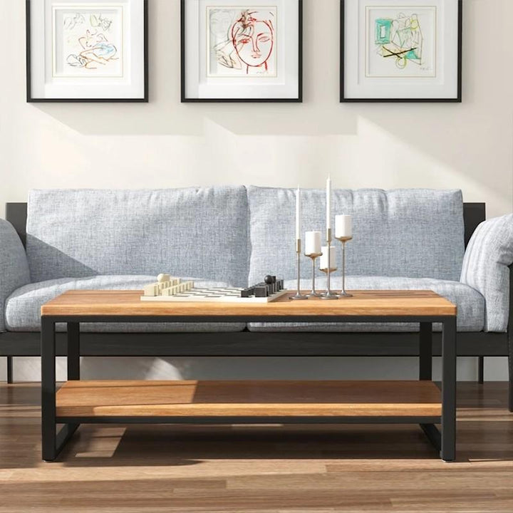 Barrow Minimalist Solid Wood Coffee Table - Exclusivia