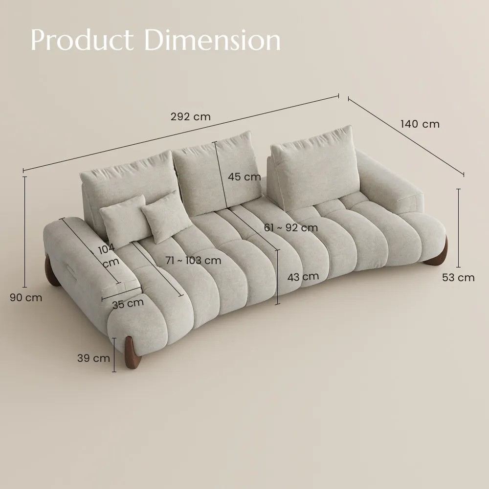 Arlo – Deep Lounge Mid-Century Sofa