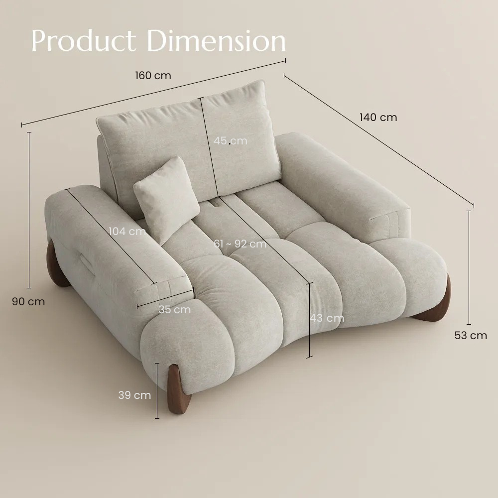 Arlo – Deep Lounge Mid-Century Sofa