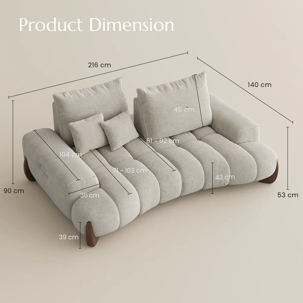 Arlo – Deep Lounge Mid-Century Sofa