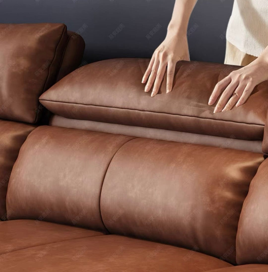Bellamy Leather Sectional Sofa - Exclusivia