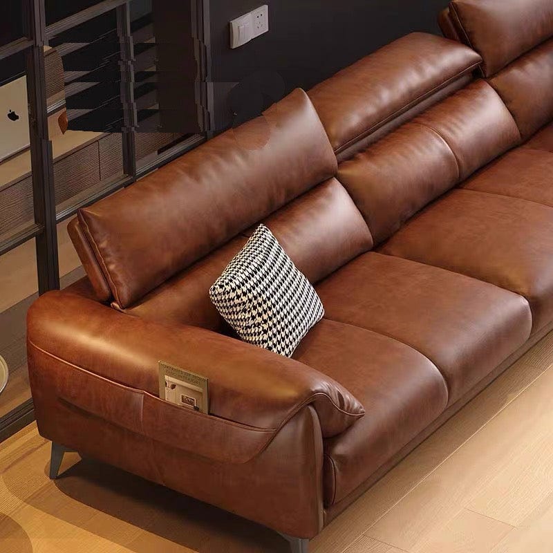 Bellamy Leather Sectional Sofa - Exclusivia