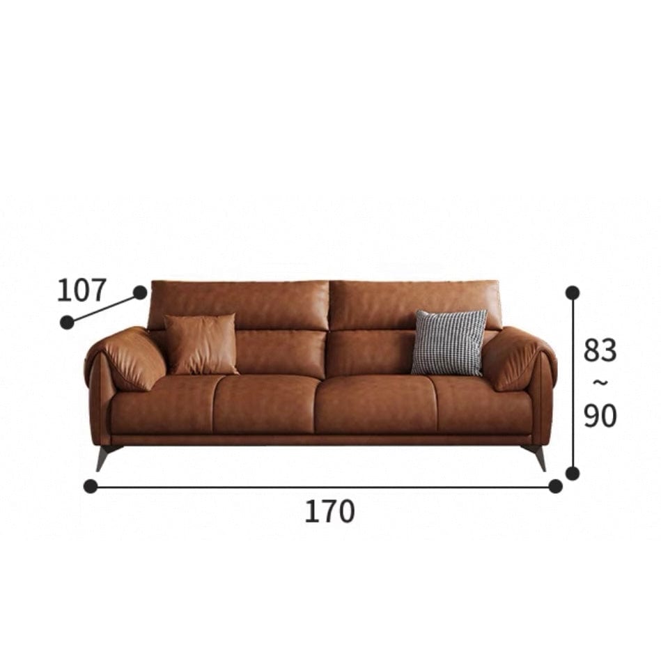 Bellamy Leather Sectional Sofa - Exclusivia