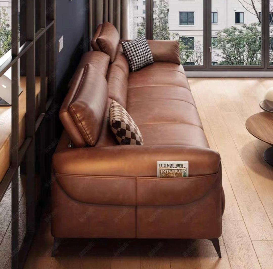Bellamy Leather Sectional Sofa - Exclusivia
