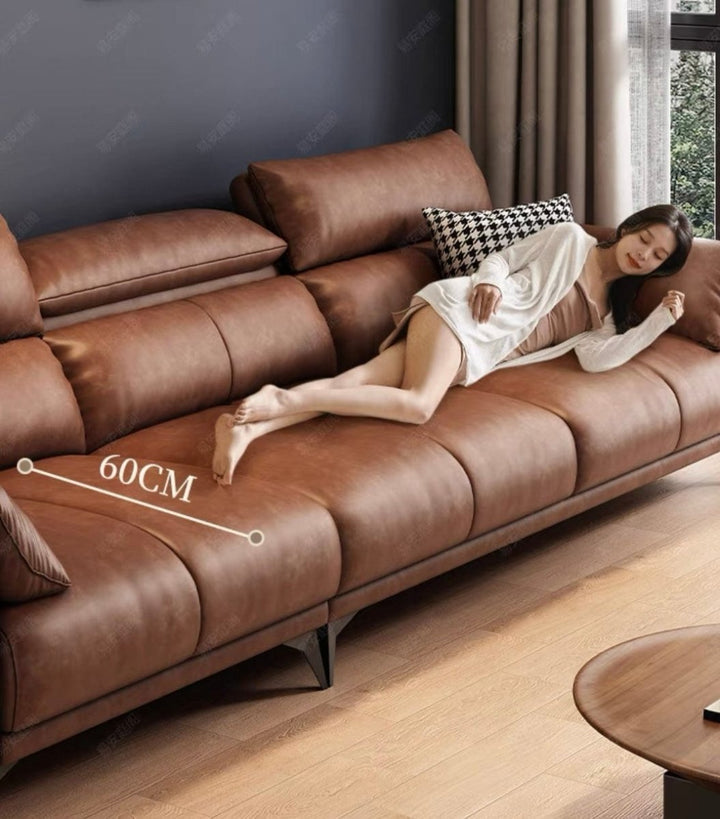 Bellamy Leather Sectional Sofa - Exclusivia