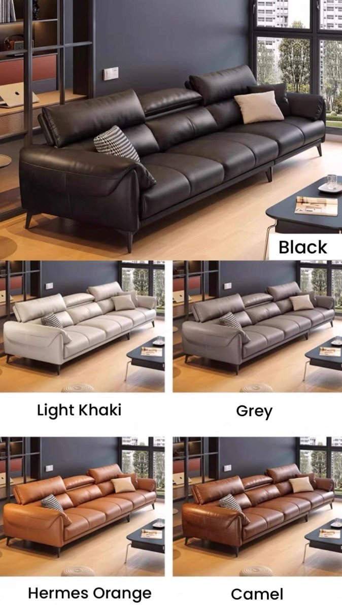 Bellamy Leather Sectional Sofa - Exclusivia