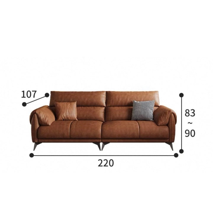 Bellamy Leather Sectional Sofa - Exclusivia