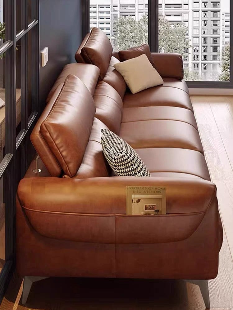 Bellamy Leather Sectional Sofa - Exclusivia