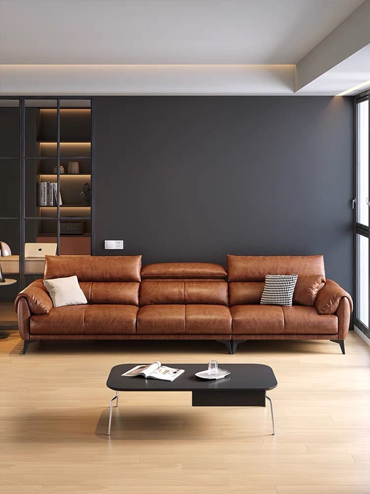 Bellamy Leather Sectional Sofa - Exclusivia