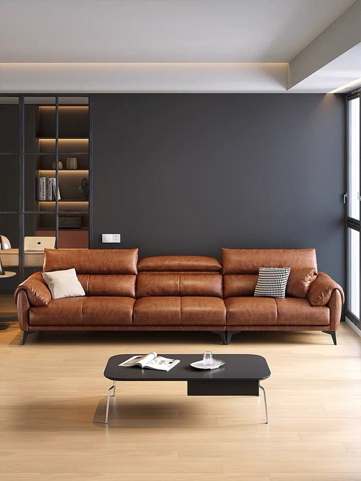 Bellamy Leather Sectional Sofa - Exclusivia