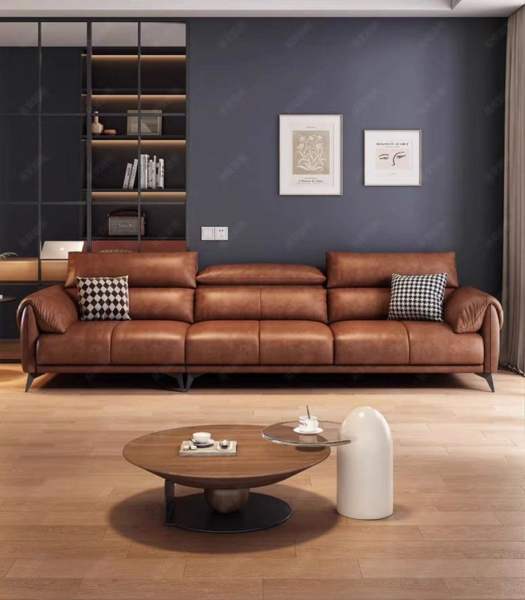 Bellamy Leather Sectional Sofa - Exclusivia