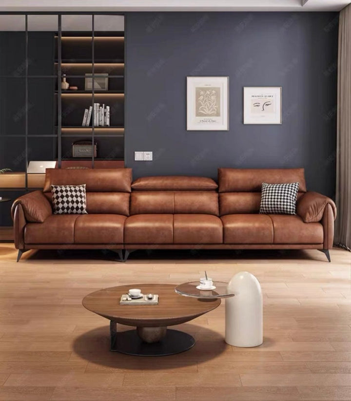 Bellamy Leather Sectional Sofa - Exclusivia
