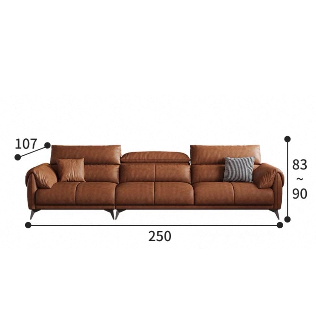 Bellamy Leather Sectional Sofa - Exclusivia