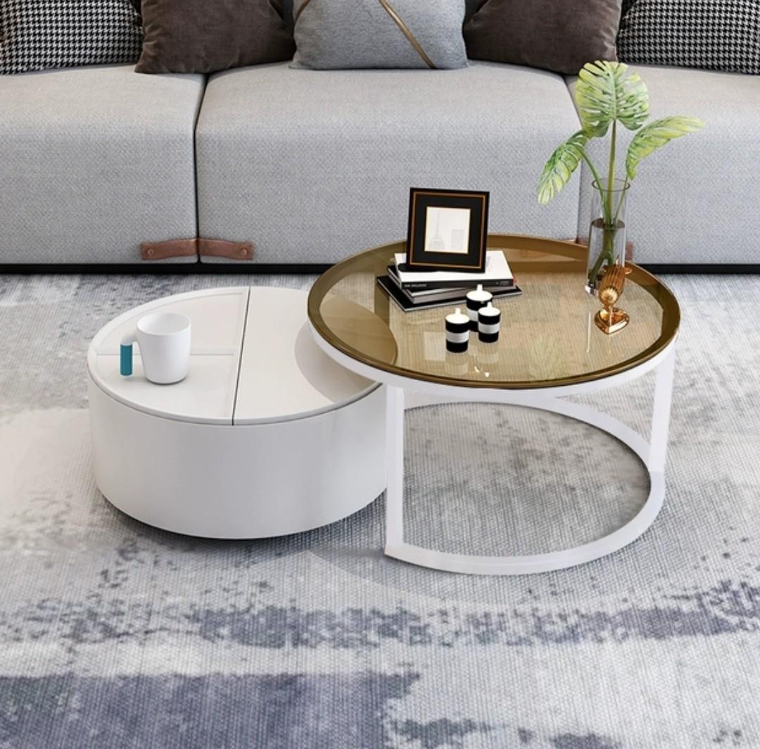 Bello Round Nesting Coffee Tables - Exclusivia