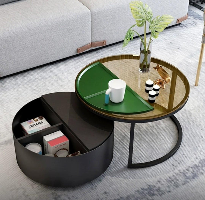 Bello Round Nesting Coffee Tables - Exclusivia