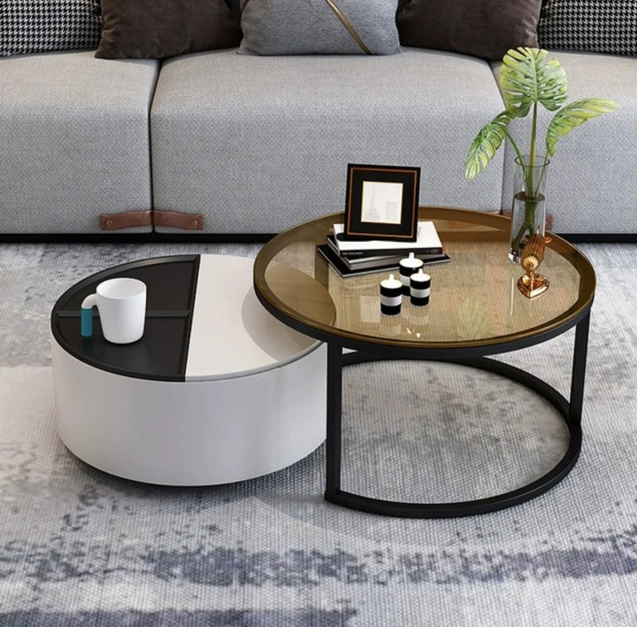 Bello Round Nesting Coffee Tables - Exclusivia
