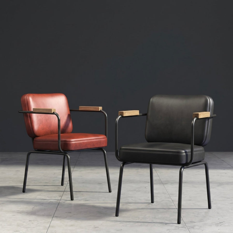 Bently Leather Studio Chair - Exclusivia