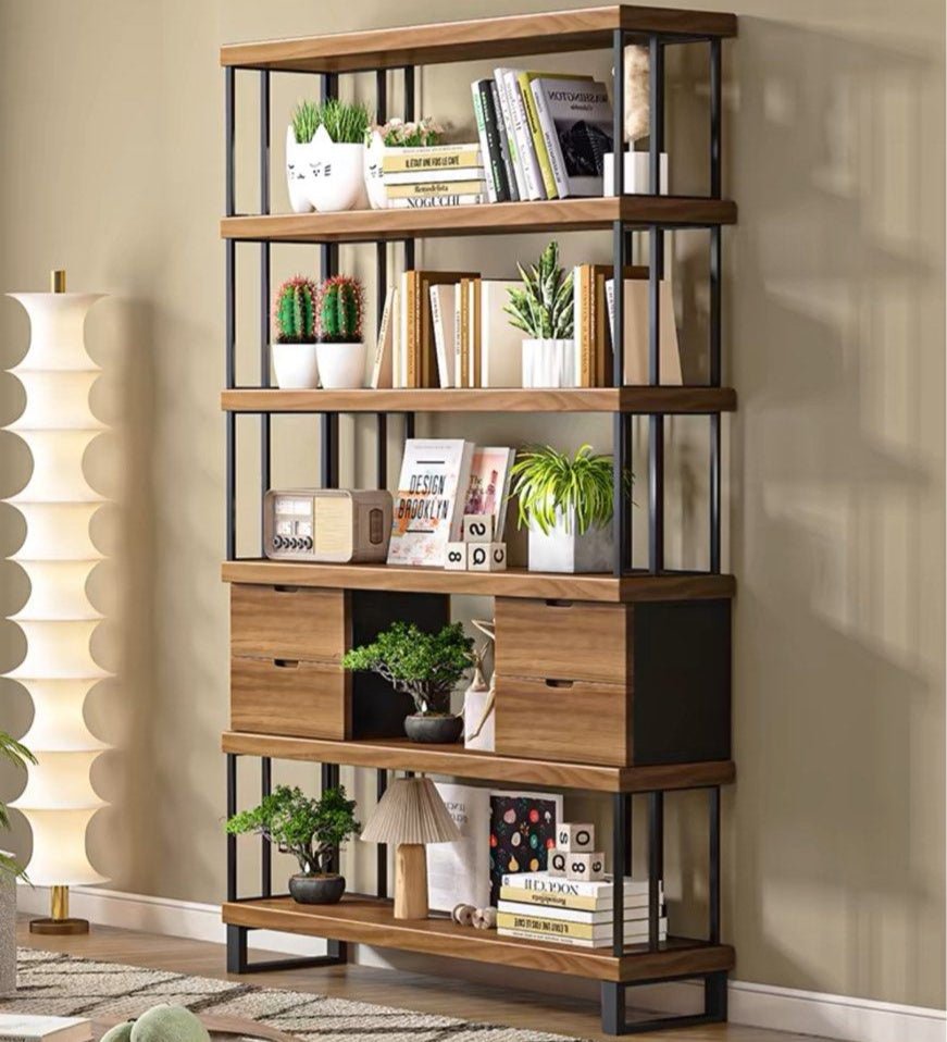 Birke Modern Solid Wood Bookshelf - Exclusivia