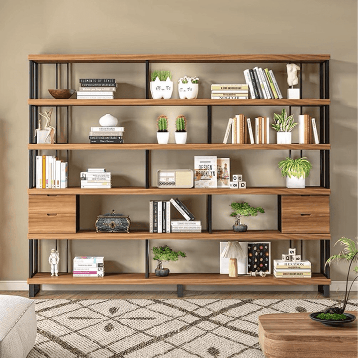 Birke Modern Solid Wood Bookshelf - Exclusivia