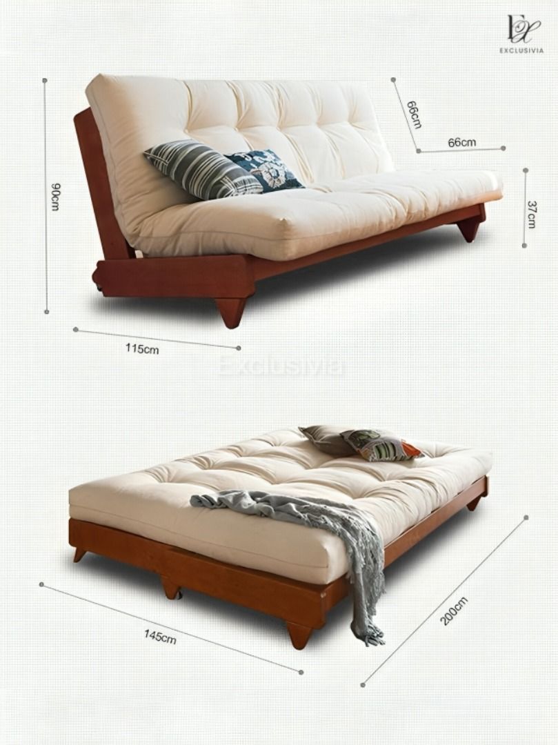 BITTIN Japandi Sofa Bed - Exclusivia