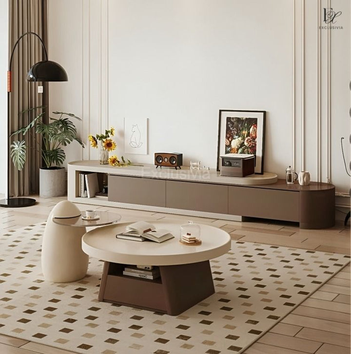 BITTIN Japandi TV Console & Coffee Table - Exclusivia