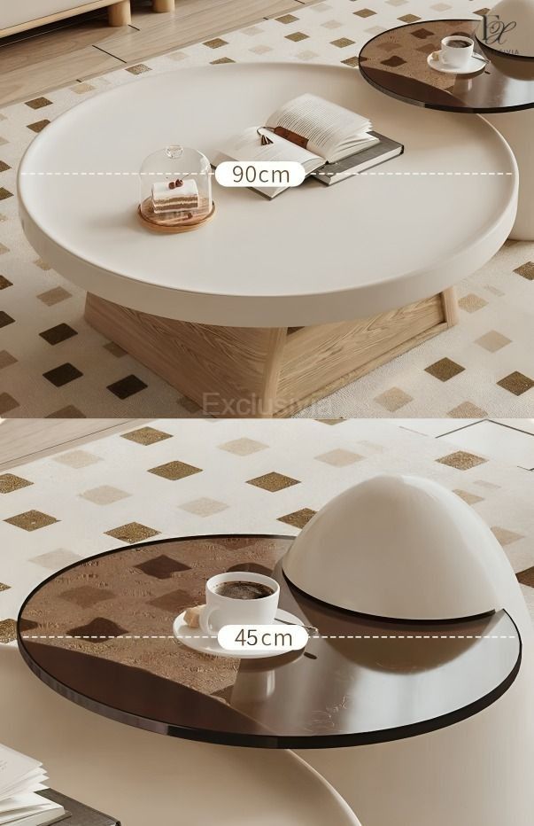 BITTIN Japandi TV Console & Coffee Table - Exclusivia