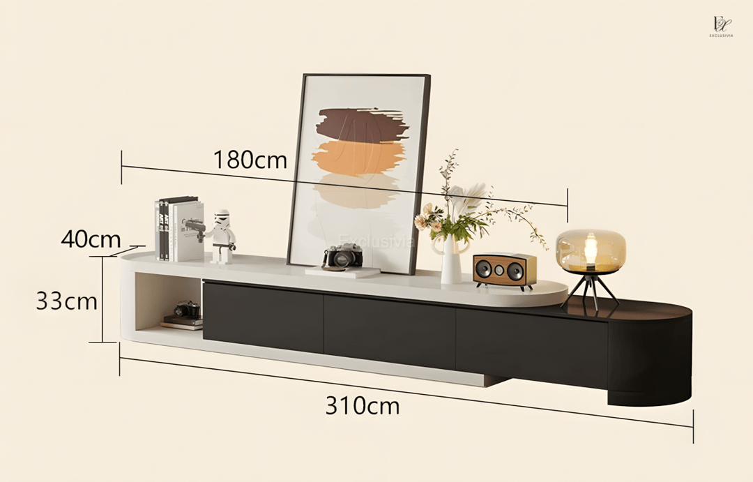 BITTIN Japandi TV Console & Coffee Table - Exclusivia