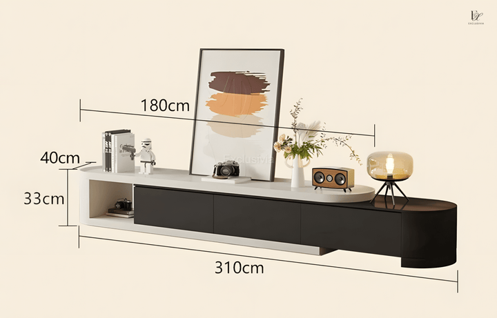 BITTIN Japandi TV Console & Coffee Table - Exclusivia