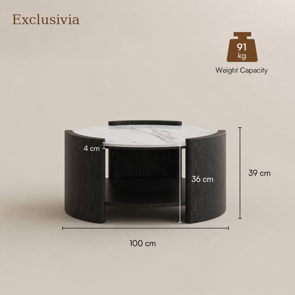Solara Round Matte Coffee Table