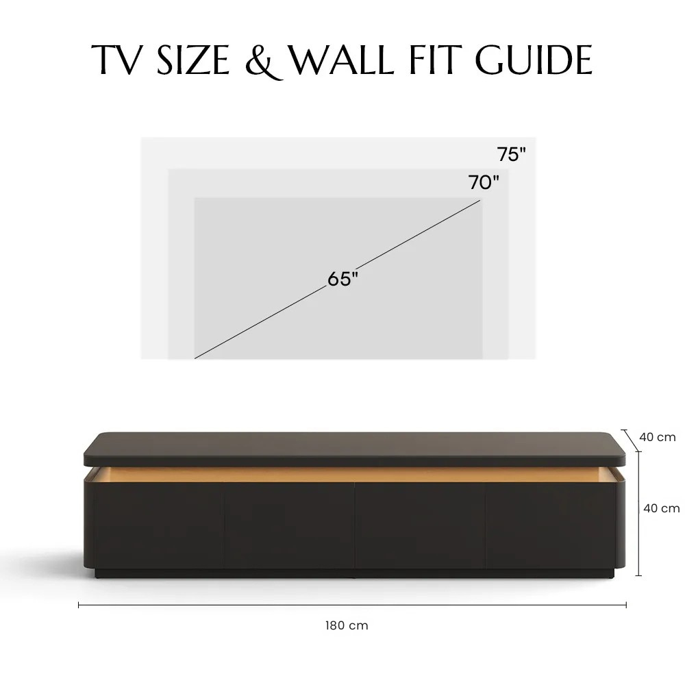 Aether Mid-Century LED TV Console