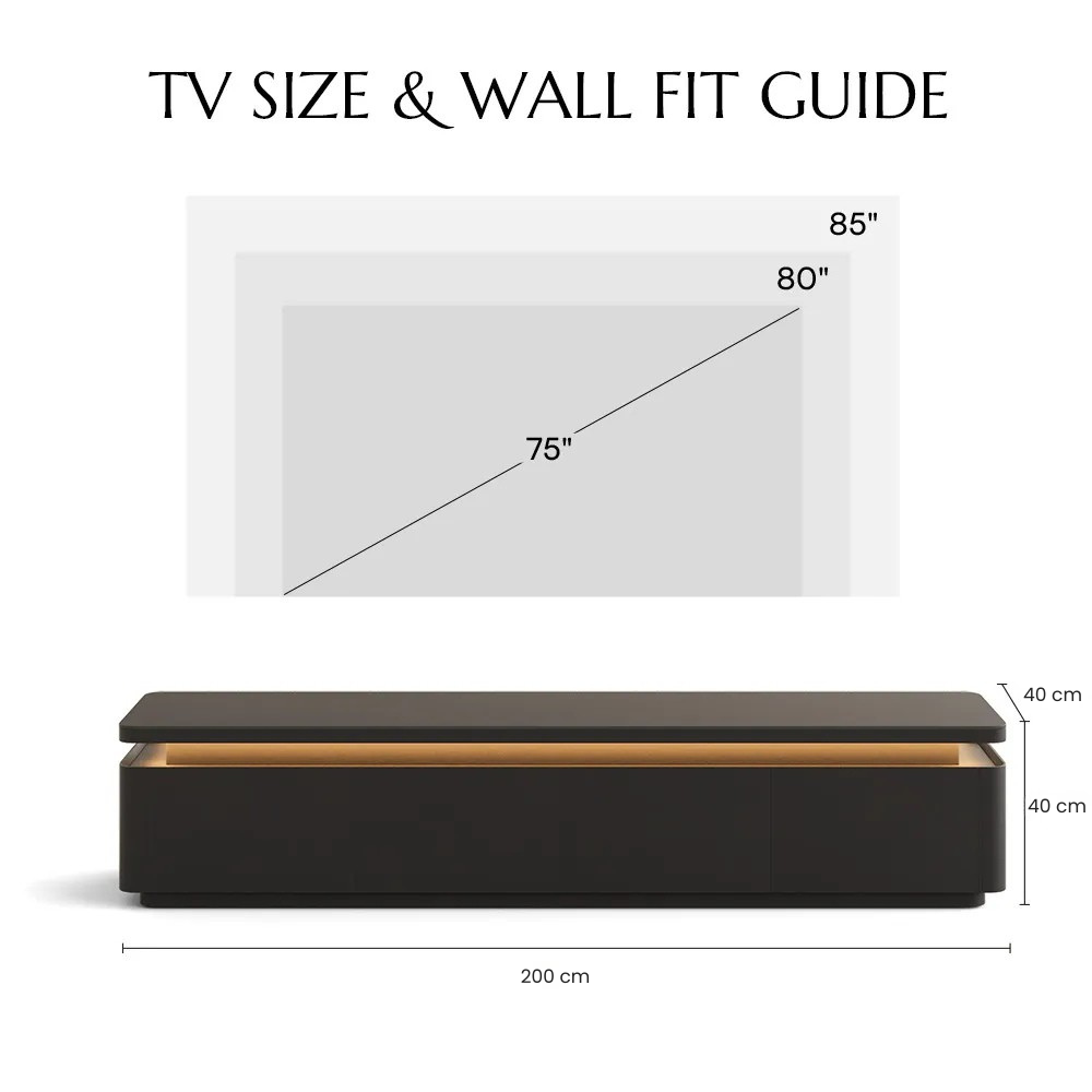 Aether Mid-Century LED TV Console