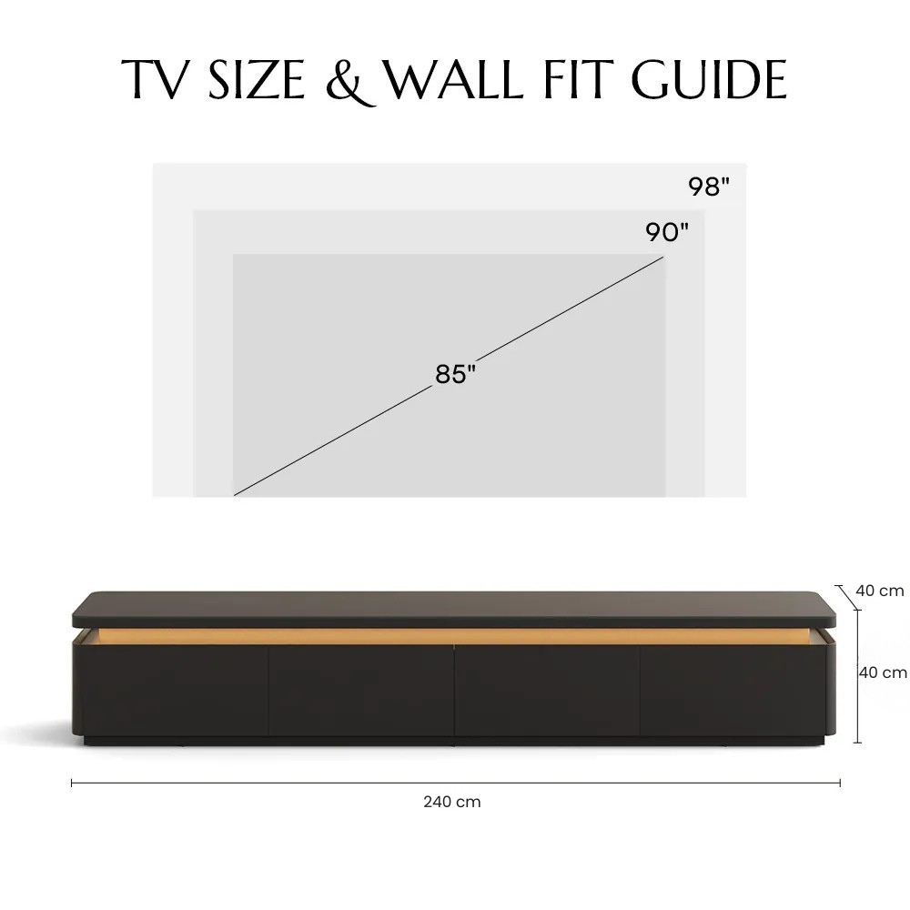 Aether Mid-Century LED TV Console