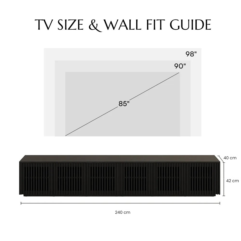 Aeolus Modern Wood TV Stand