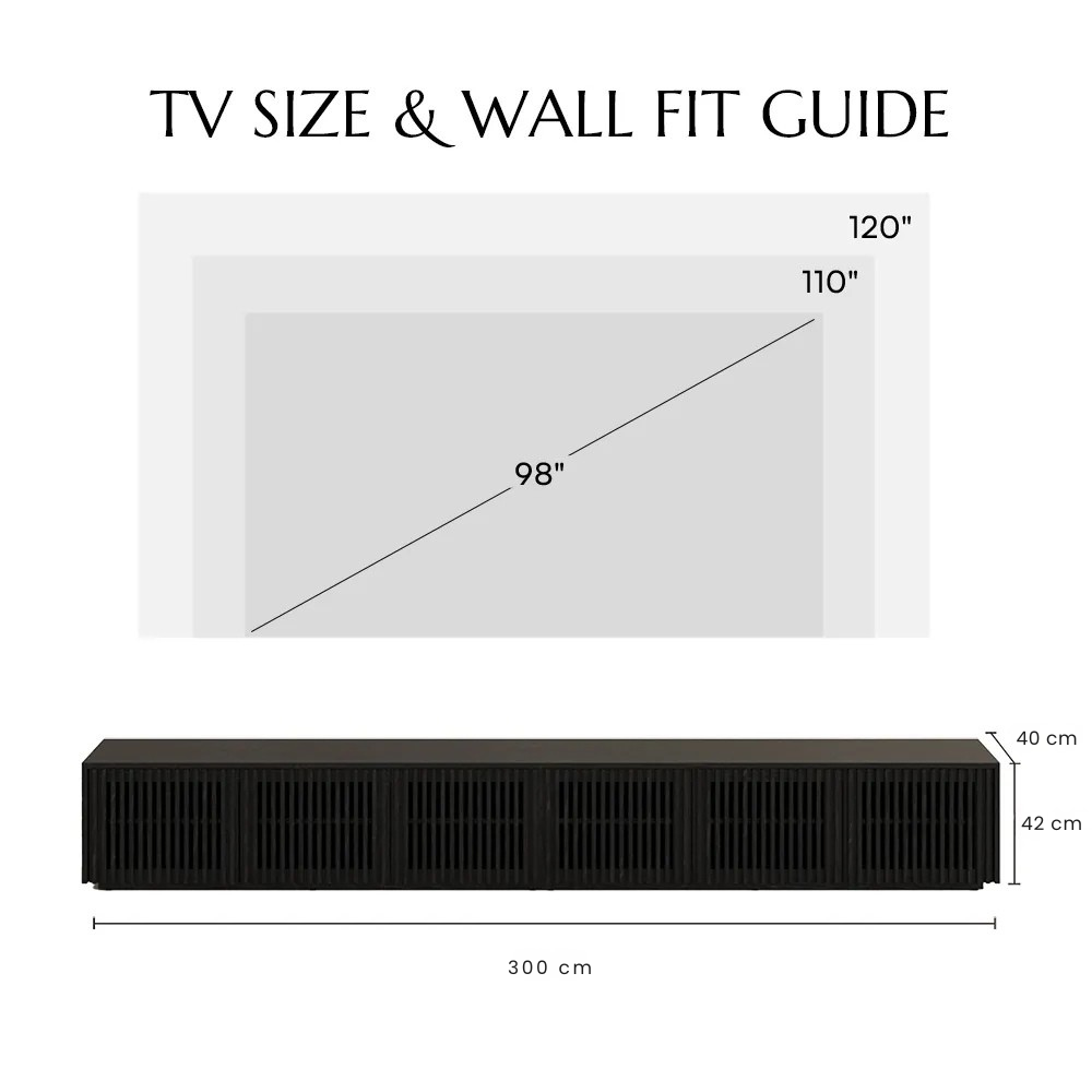 Aeolus Modern Wood TV Stand