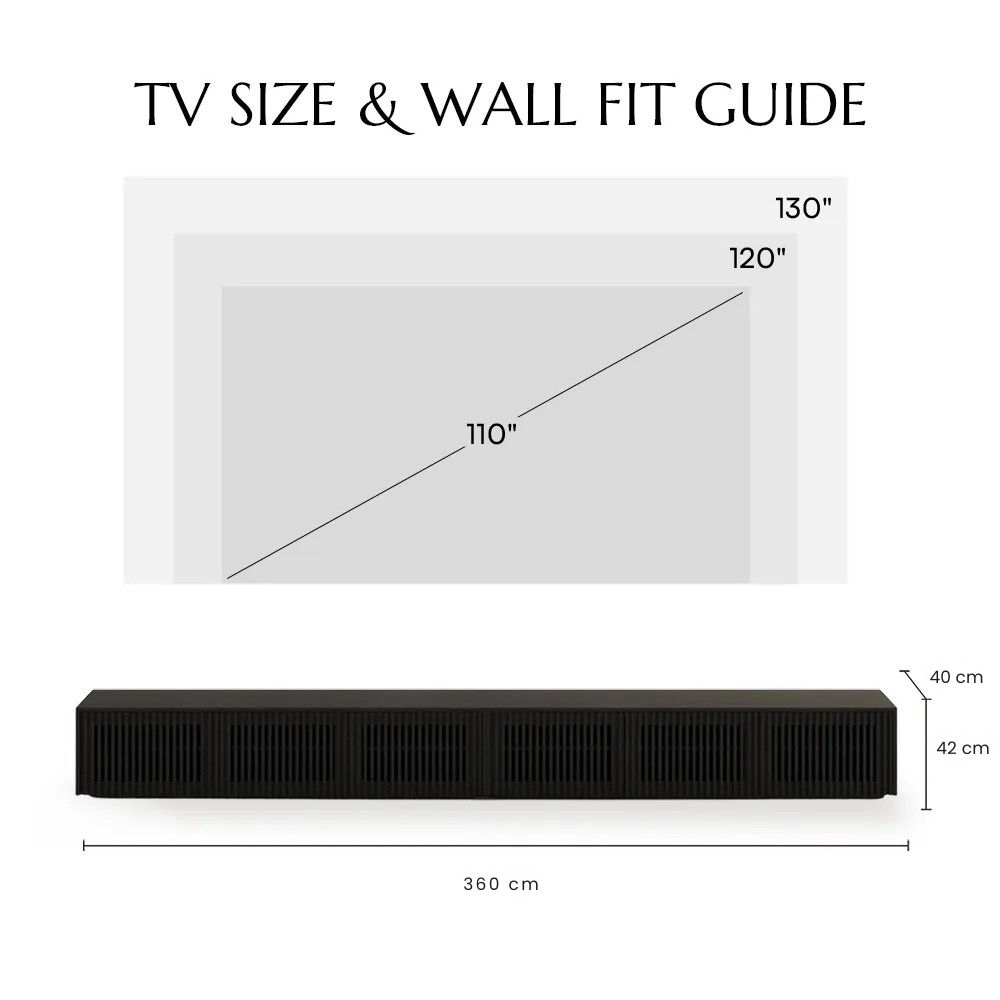 Aeolus Modern Wood TV Stand