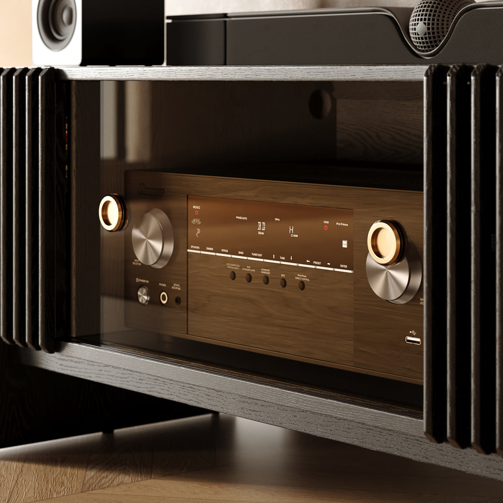 Valmere Mid-Century Fluted Media Console