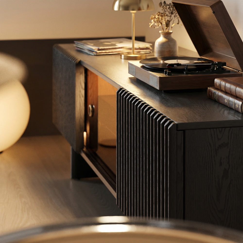 Valmere Mid-Century Fluted Media Console