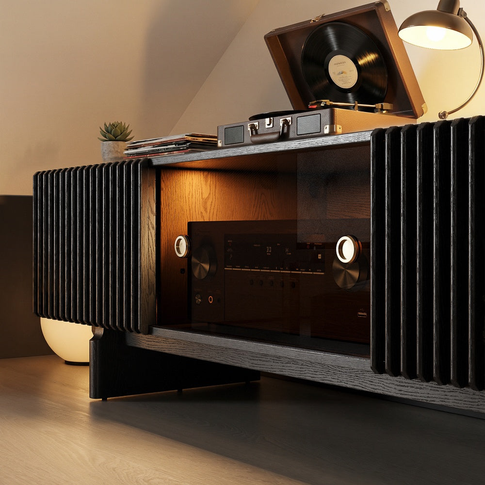 Valmere Mid-Century Fluted Media Console