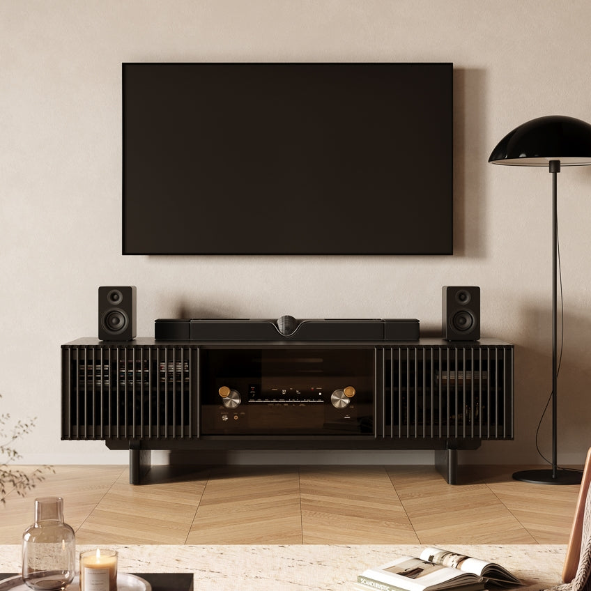 Valmere Mid-Century Fluted Media Console