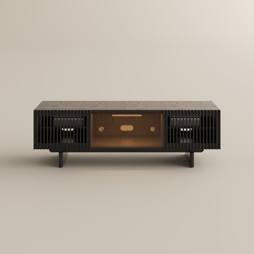 Valmere Mid-Century Fluted Media Console