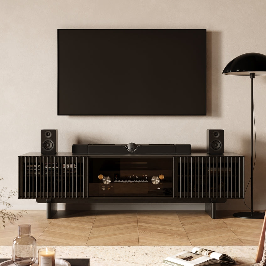 Valmere Mid-Century Fluted Media Console