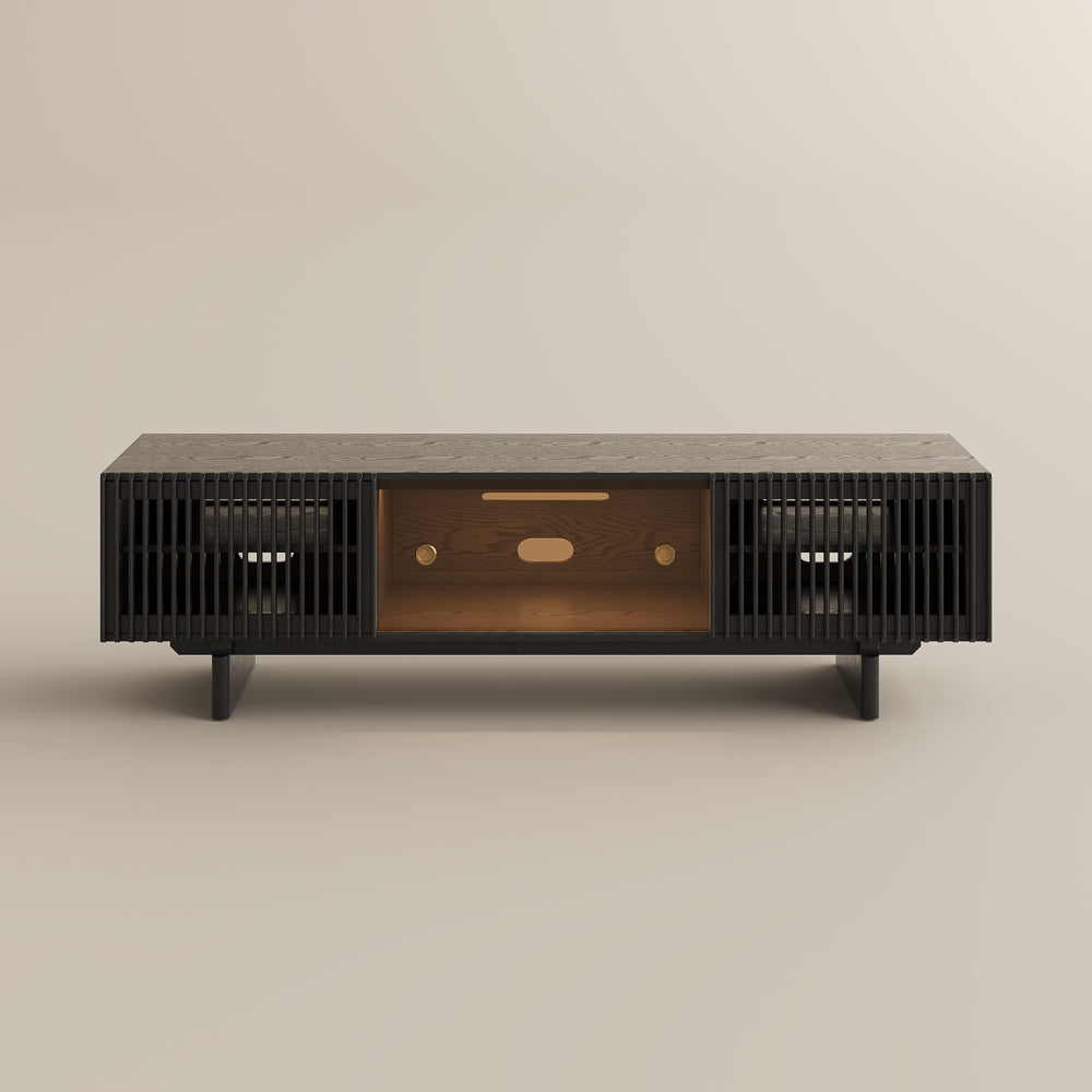 Valmere Mid-Century Fluted Media Console
