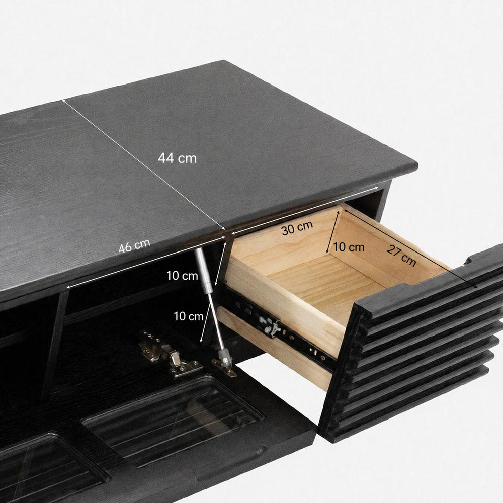 Orion Minimalist Fluted TV Console