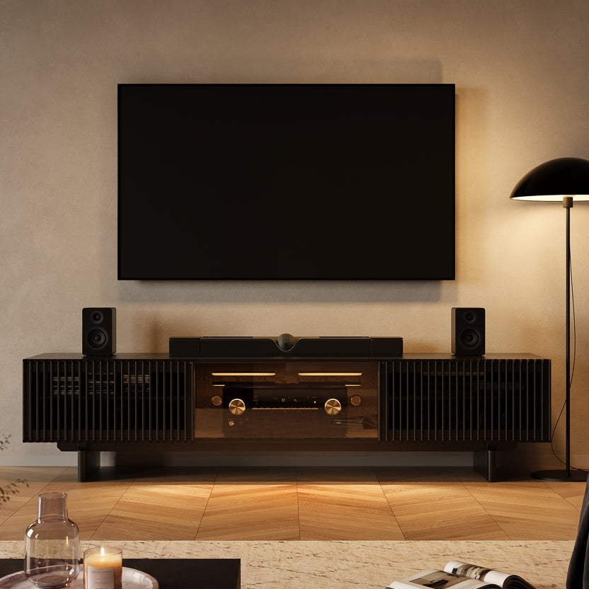 Valmere Mid-Century Fluted Media Console