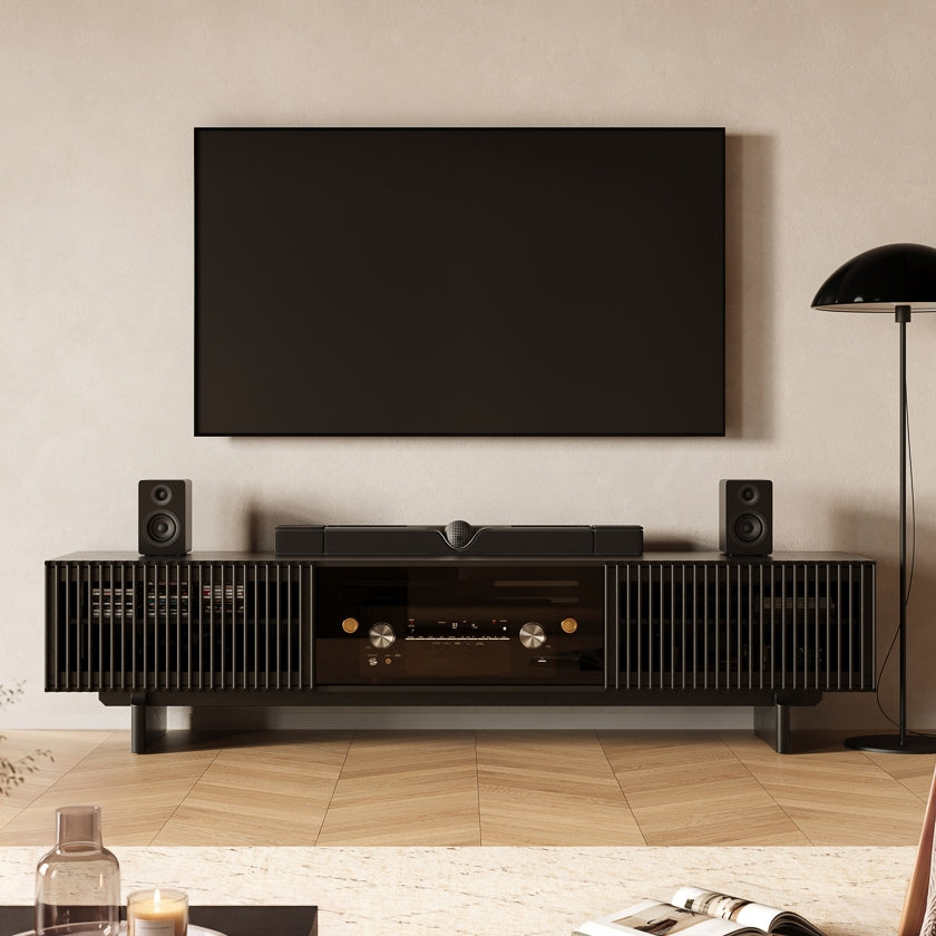 Valmere Mid-Century Fluted Media Console
