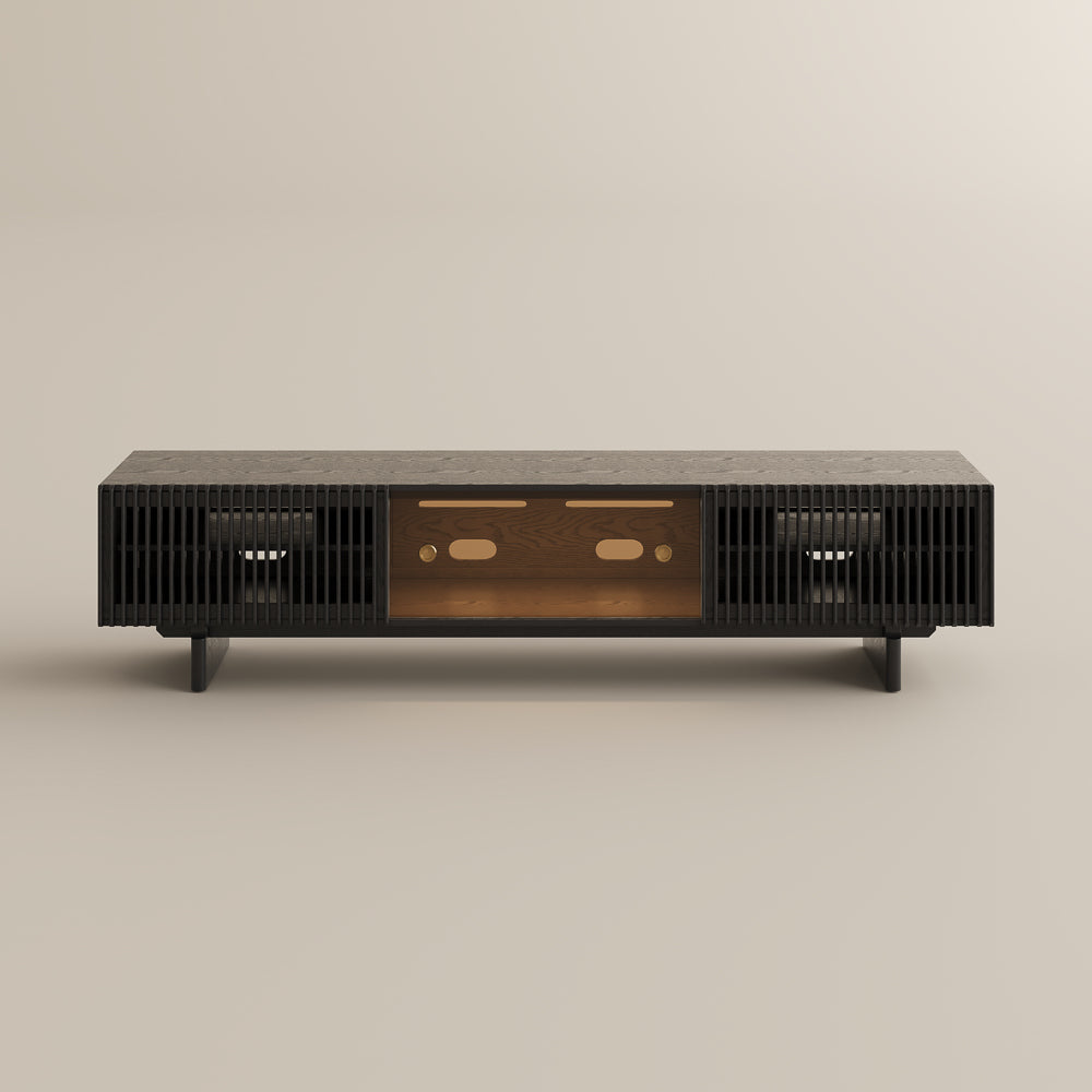 Valmere Mid-Century Fluted Media Console