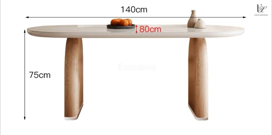 BLAIR Japandi Sintered Stone Dining Table - Exclusivia