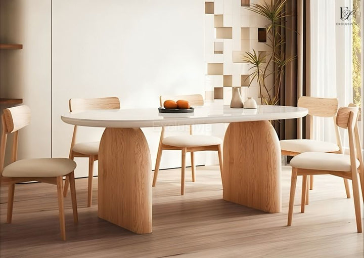BLAIR Japandi Sintered Stone Dining Table - Exclusivia
