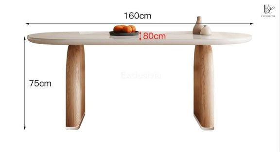 BLAIR Japandi Sintered Stone Dining Table - Exclusivia