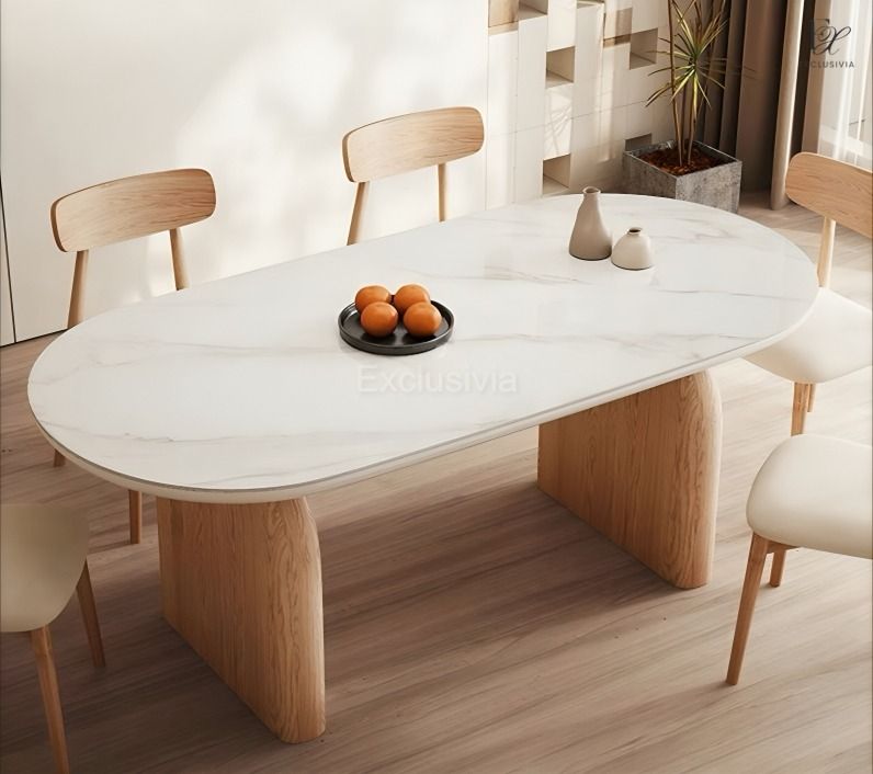 BLAIR Japandi Sintered Stone Dining Table - Exclusivia